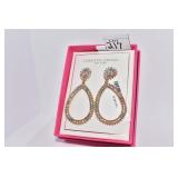 CHRISTINE SIRLANO NY EARRINGS2.5" PIERCED DROP