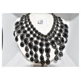 CHRISTINE SIRIANO -CHOCKER NECKLACE BLACK STONE