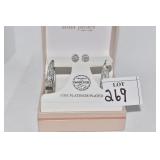 SWAROVSKI FINE PLATINUM PLATED RHINESTONE HOOP