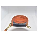 DOONEY & BOURKE 2 SECTION LEATHER COIN PURSE W/