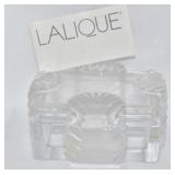 LALIQUE COVERED BOX 2 PC. SHELL DESIGN 2" H X 4"