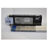 MONT BLANC 10 REFILLS W. GERMANY BLUE INK