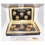 2000 COMMEMORATIVE QUARTERS 2000 GOLD EDITION,