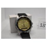 CASIO WATCH 100M 358 USED WATCH - CRYSTAL CRACKED