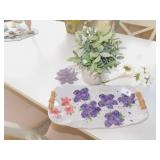 PLATE BY VENUS POTTERY, ARTIFICIAL PLANT