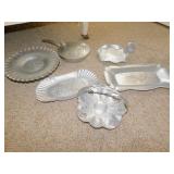 HAMMERED ALUMINUM PLATES, BASKETS, ETC.