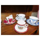 TEACUPS & SAUCERS INC NORITAKE, REUTER PORZELLAN,