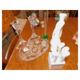 BUD VASES, CANDLE STICKS, BUTTER KNIVES, ETC.
