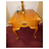 BROYHILL END TABLES, 1 DRAWER, 23" H X 22"W X 27"