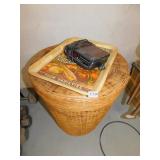 BASKET W/ LID, CLOCK