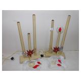 VINTAGE CHRISTMAS CANDELABRAS IN OB