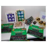 MINI CHRISTMAS GREEN HOUSE, NEW LIGHTS, ORNAMENTS