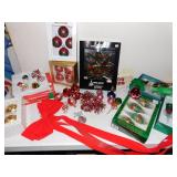 11" TREE TOPPER AND ORNAMENTS ETC.