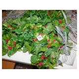 HOLLY BERRY GARLAND AND SILVER SPRIGS ETC.