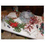 WREATH, SPRIGS, AND CHILI PEPPER LIGHTS