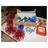 ORNAMENTS BLUE, GOLD & RED