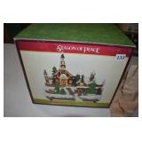 FIBER OPTIC VILLAGE CRACKER BARREL