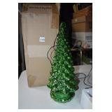 16" MERCURY GLASS TREE GREEN OB