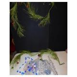 TWO SWAGS AND BEADED GARLAND