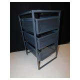 METAL STORAGE 2 WHEELS ON BACK 23" H X 13" D X
