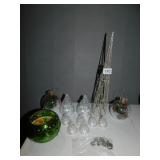 LIGHT UP MINI TREES PLASTIC 5" & 3", BATTERIES,