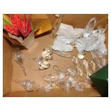 WASTE CAN, IRON PEDESTAL, ETC.