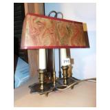 DOUBLE SIDED BRASS LAMP