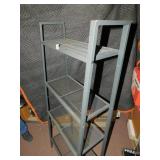 METAL STAND 58" H X 24" W X 13" D AT BOTTOM,