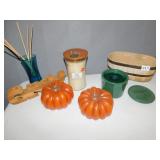 PUMPKIN CANDLES, WOOD WICK CANDLE BABY POWDER
