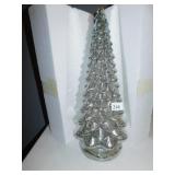 MERCURY GLASS LIGHTED TREE IN OB 20" H