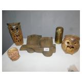 BURWOOD OWL WALL PLAQUE #1243, OWL VOTIVE