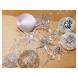 ICE BUCKET HEAVY, GLASS SPEAR PAPER WEIGHT,