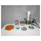 LAMP, MIRRORS, COVERED POWDER BOX