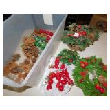 PINECONES, DISPLAY, CANDLE RINGS