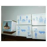 LIBERTY FALLS 5 PC.  W/ PEWTER COLLECTION 4 BOXES