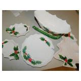 LEFTON CHINA SLEIGH, PLATES
