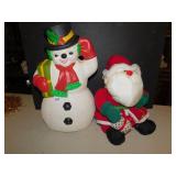 SNOWMAN AND SANTA