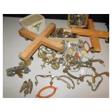 ASSORTED HARDWARE, PLANT ROLLERS ETC.