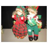 CHRISTMAS FIGURE ON BENCH ELECTRIC