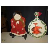 LARGE SANTA ITALY, ANGEL PLATE