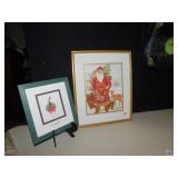 CHRISTMAS TIN, SANTA FACE, PRINT