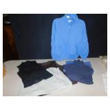 SZ. LARGE SWEATERS, BROOKS BROTHER VEST, ETC.