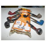 RUM CURED TOBACCO AND 6 PIPES