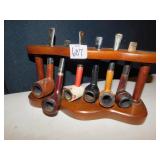 PIPE RACK AND 6 PIPES