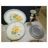 LARGE SERVING BOWL AND PLATTER ITALY