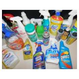 ASST. OF CLEANING SUPPLIES(SOME HALF FULL)