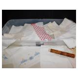 TABLE CLOTHES, NAPKIN RINGS, TOTE, ETC