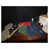 WOOL HATS,VINTAGE GULF HAT, BATH TOWELS WOVEN