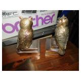BRASS OWL SET 6.5" H
