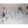 SILVER & CLEAR CHRISTMAS ORNAMENTS, GLASS &